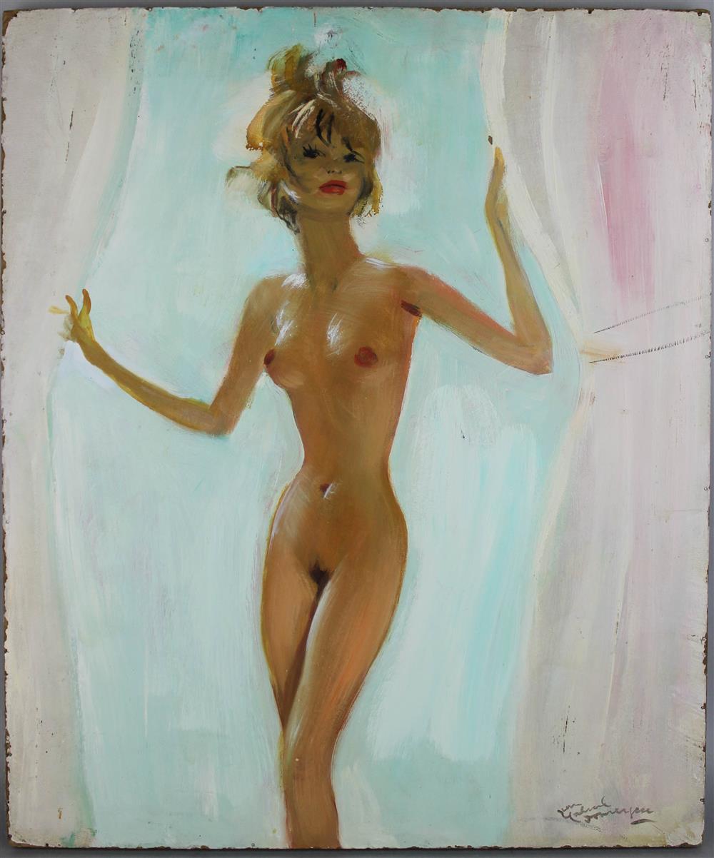 Appraisal: JEAN-GABRIEL DOMERGUE FRENCH - NU - NUDE Oil on board