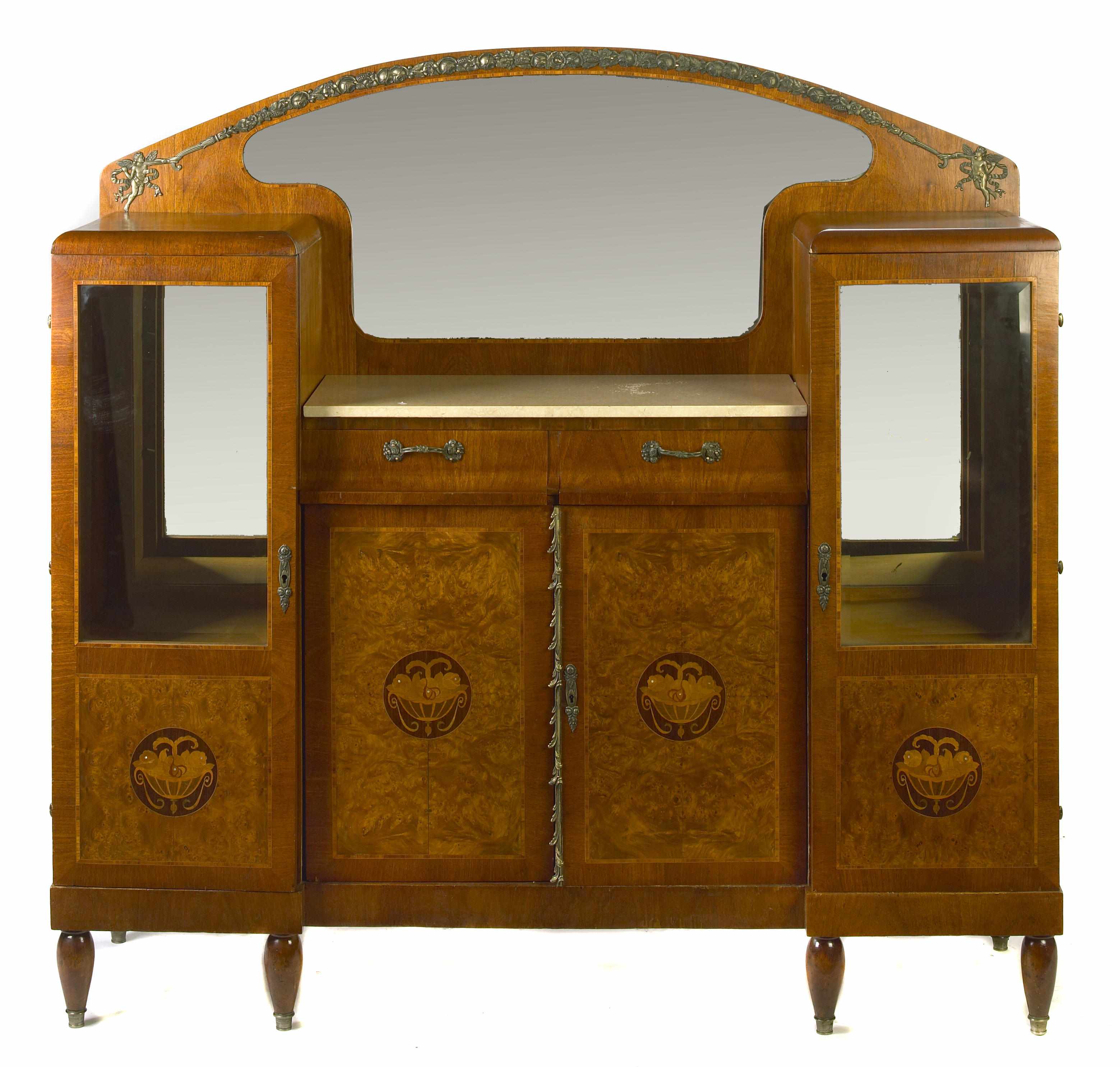 Appraisal: Property of a Gentleman An Art Deco inlaid mahogany and