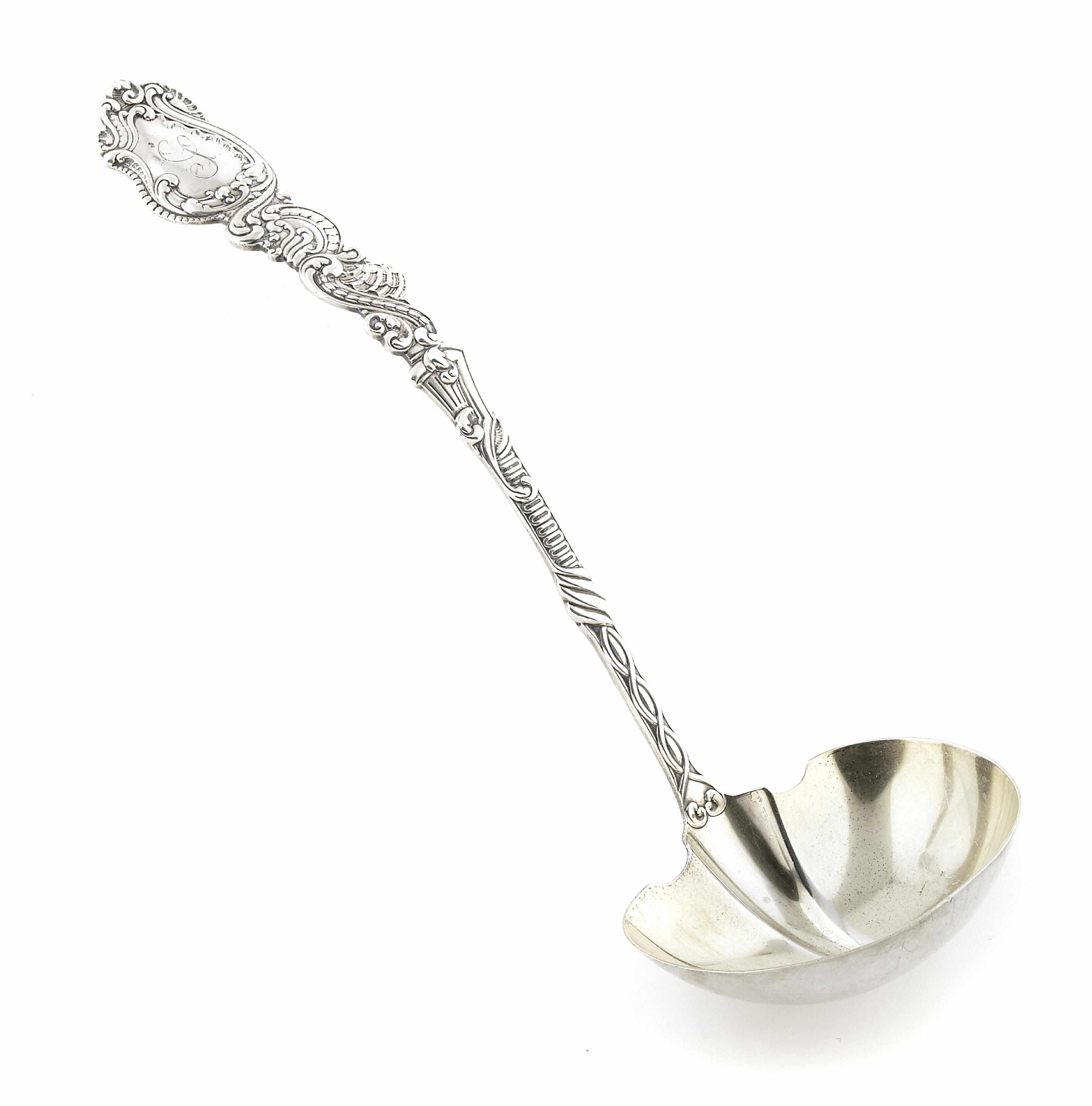 Appraisal: A Gorham sterling silver 'Marie Antoinette' large soup ladle Circa