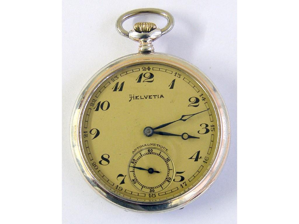 Appraisal: Waltham ct lever pocket watch circa no the dial with