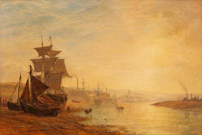 Appraisal: Henry Thomas Dawson British act - Shoreham Harbour near Brighton