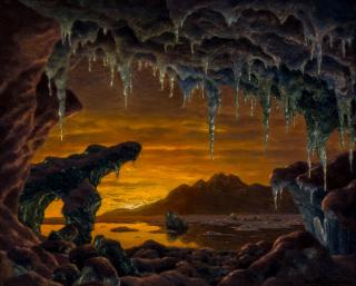 Appraisal: IVAN FIODOROVICH CHOULTSE RUSSIAN - Maquette pour un Decor Grotte