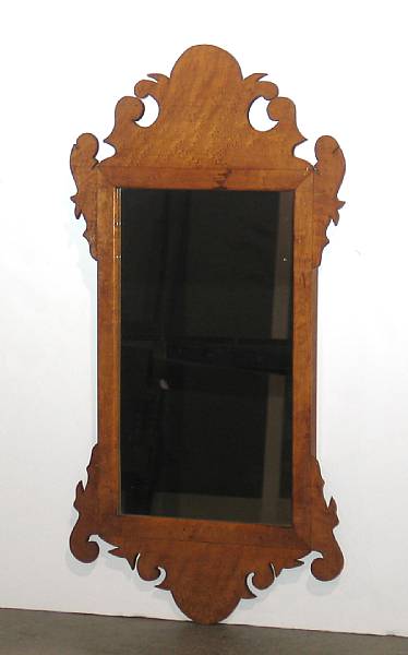 Appraisal: A pair of Chippendale style maple mirrors late th early