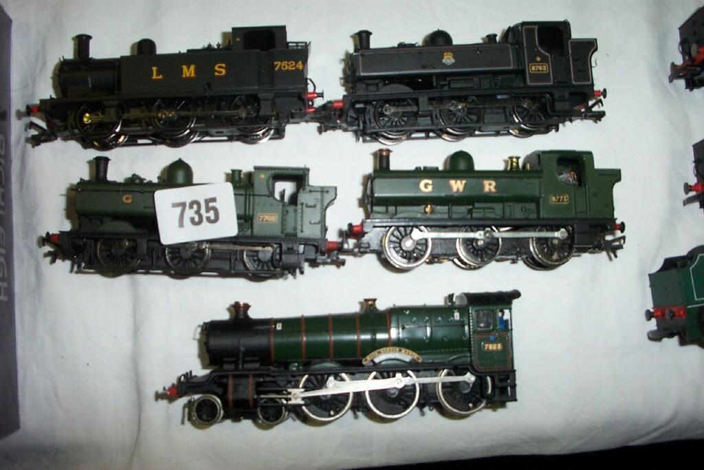 Appraisal: A collection of five gauge model railway locomotives including F