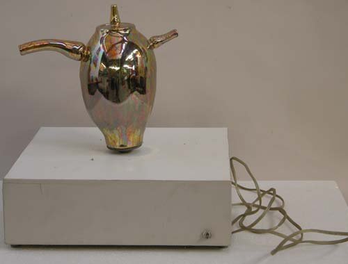 Appraisal: Abstracted Teapot Lustreware with turning base lustreware on Ceramic Caplan