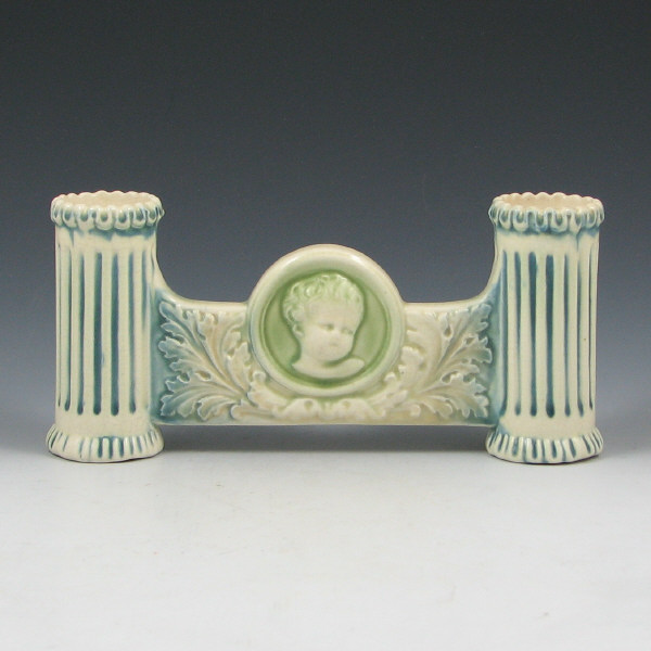 Appraisal: Roseville Cherub Cameo Double Bud Gate Roseville Cherub Cameo or