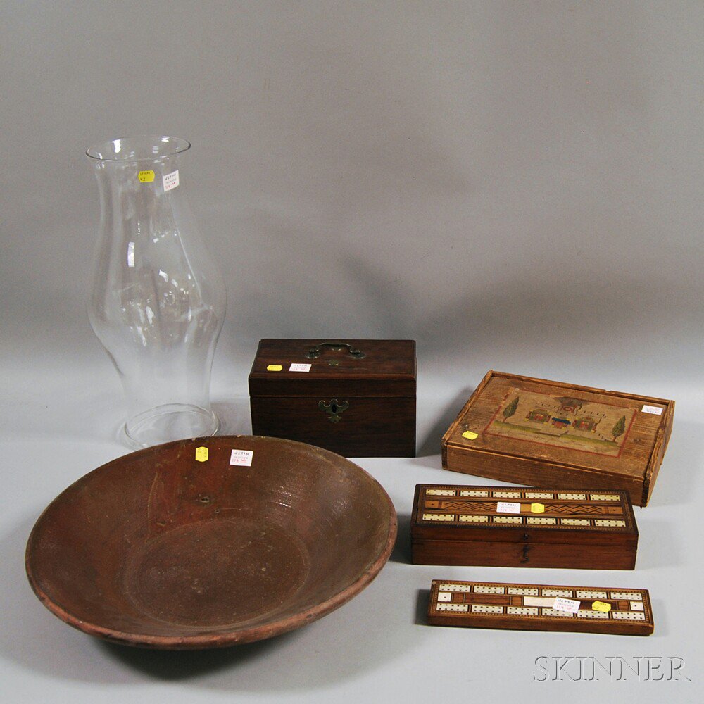 Appraisal: Group of Decorative Accessories th and th century two cribbage