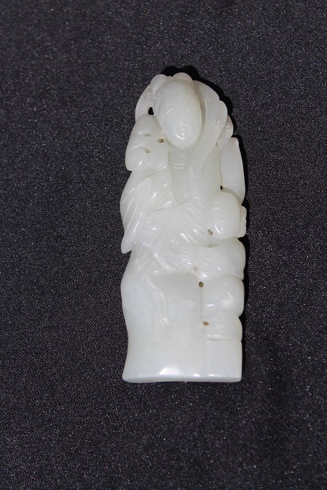 Appraisal: Carved Chinese Jade Mother and Child Grouping Carved Chinese Jade