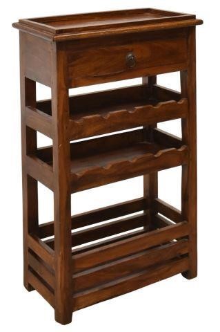 Appraisal: French wine rack table late th c rectangular top single