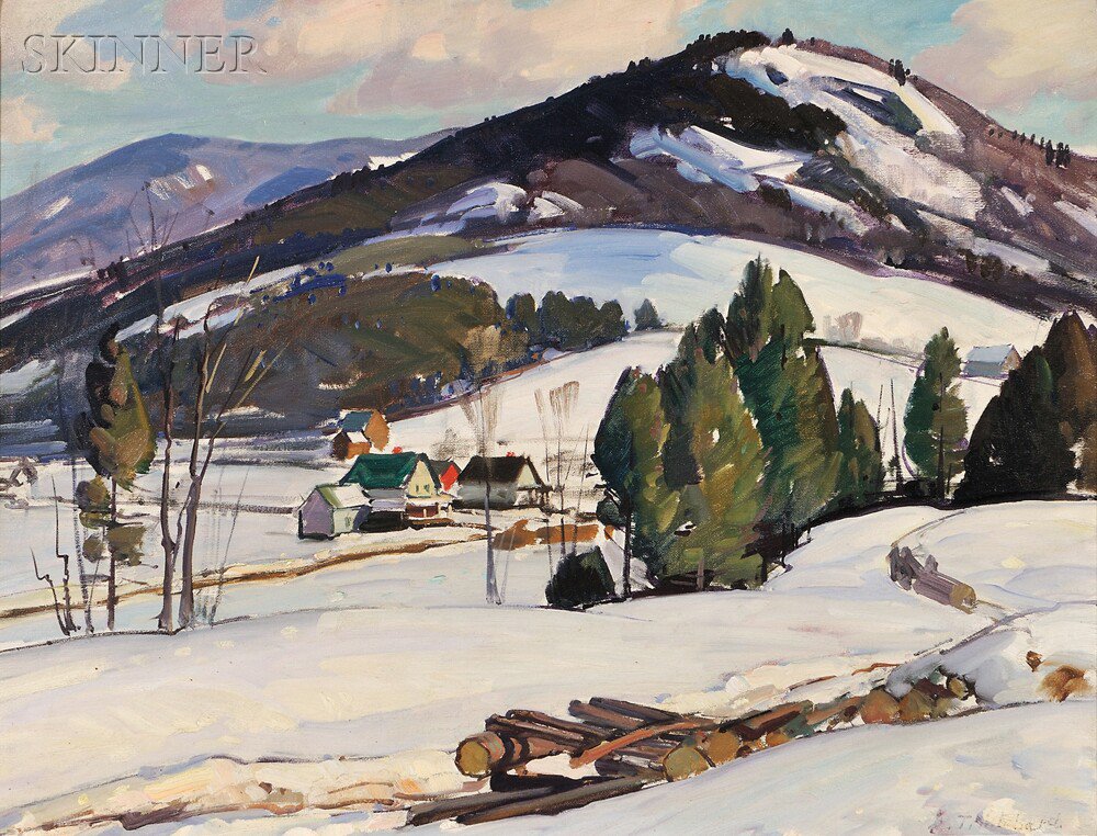 Appraisal: Aldro Thompson Hibbard American - Winter Landscape Signed or inscribed