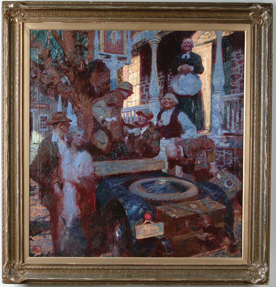 Appraisal: DEAN CORNWELL American - ARRIVAL AT THE INN Outstanding oil