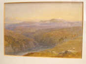 Appraisal: Two watercolours unsigned th c 'Hilly Landscape with River and