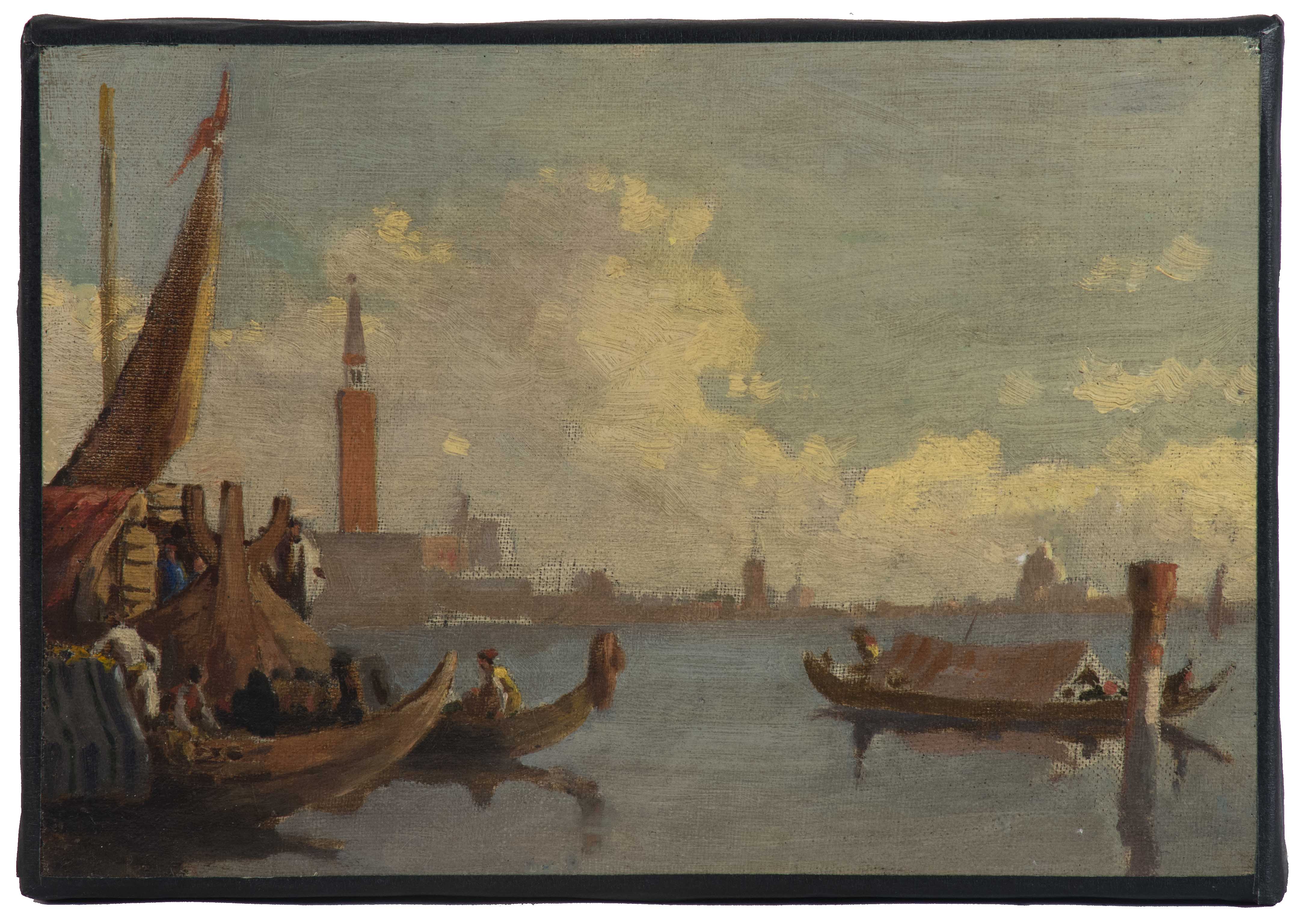 Appraisal: ATTRIBUTED TO WALTER FRANKLIN LANSILMaine Massachusetts - Venice Unsigned Oil