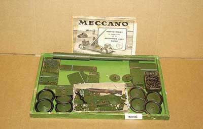 Appraisal: Meccano a quantity of loose mechanised army parts including flexible