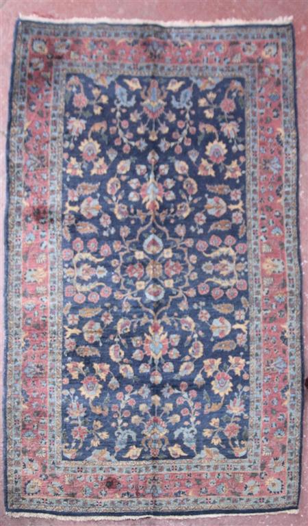 Appraisal: A Tabriz carpet early th century the indigo field with