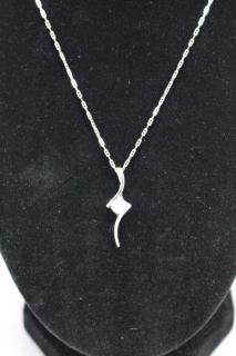 Appraisal: k White Gold Ct Diamond Necklace k White Gold Ct