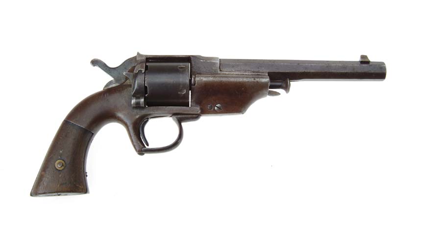 Appraisal: ALLEN WHEELOCK BELT REVOLVER Cal lip fire SN Usual configuration