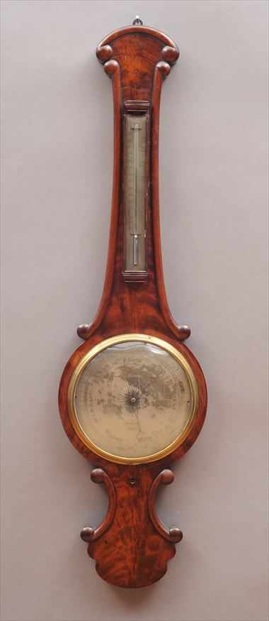 Appraisal: VICTORIAN MAHOGANY BAROMETER in in diam