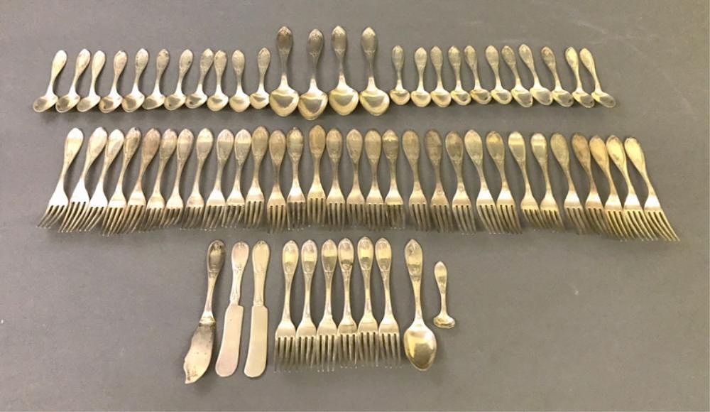 Appraisal: Grouping of Pure Coin Silver Flatware Harding pure coin silver