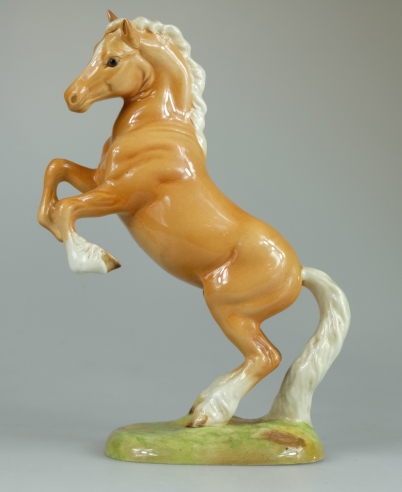 Appraisal: Beswick Rearing Palomino Welsh Cob on base