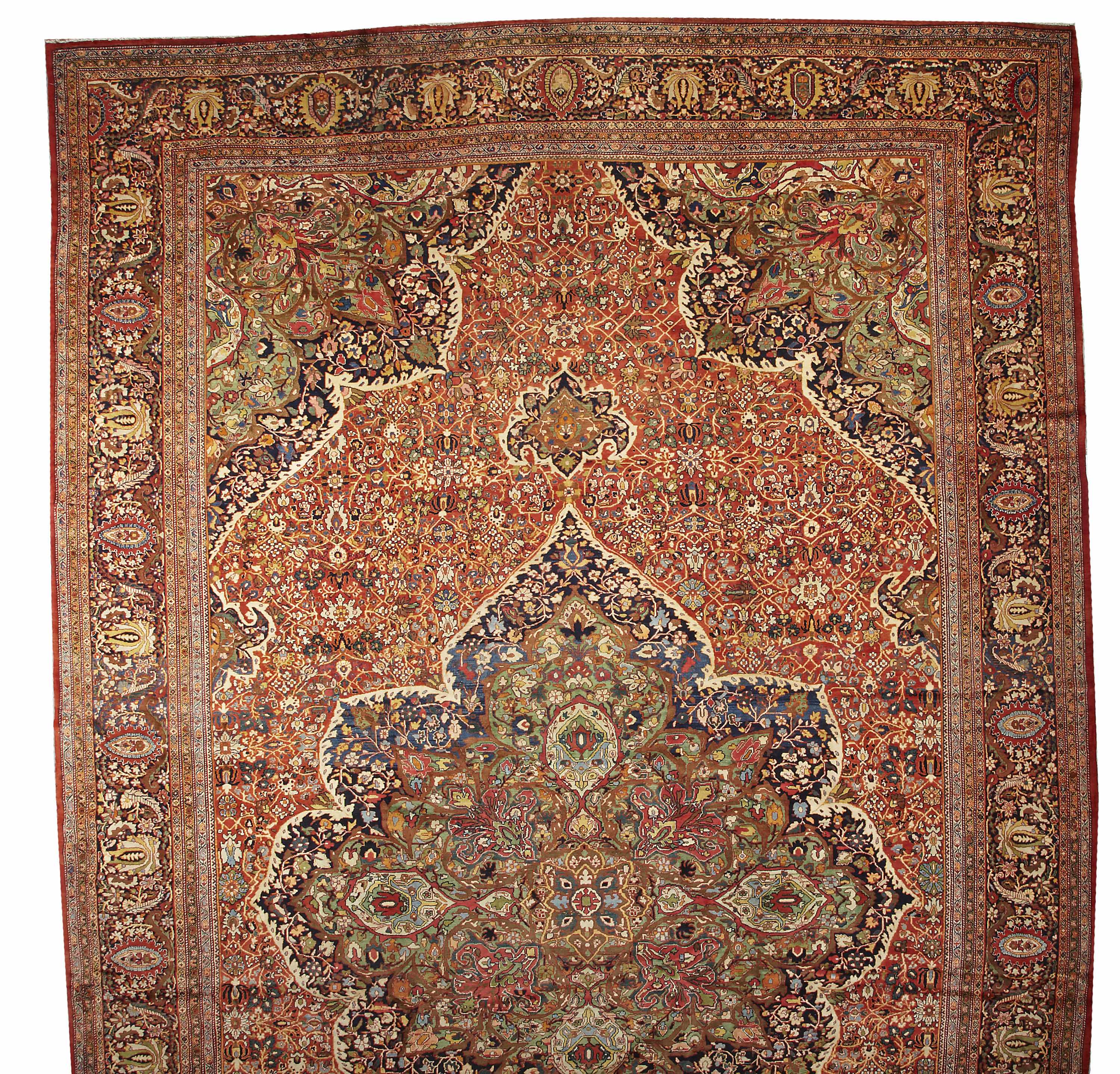 Appraisal: A Fereghan Sarouk carpet Central Persia late th centurysize approximately