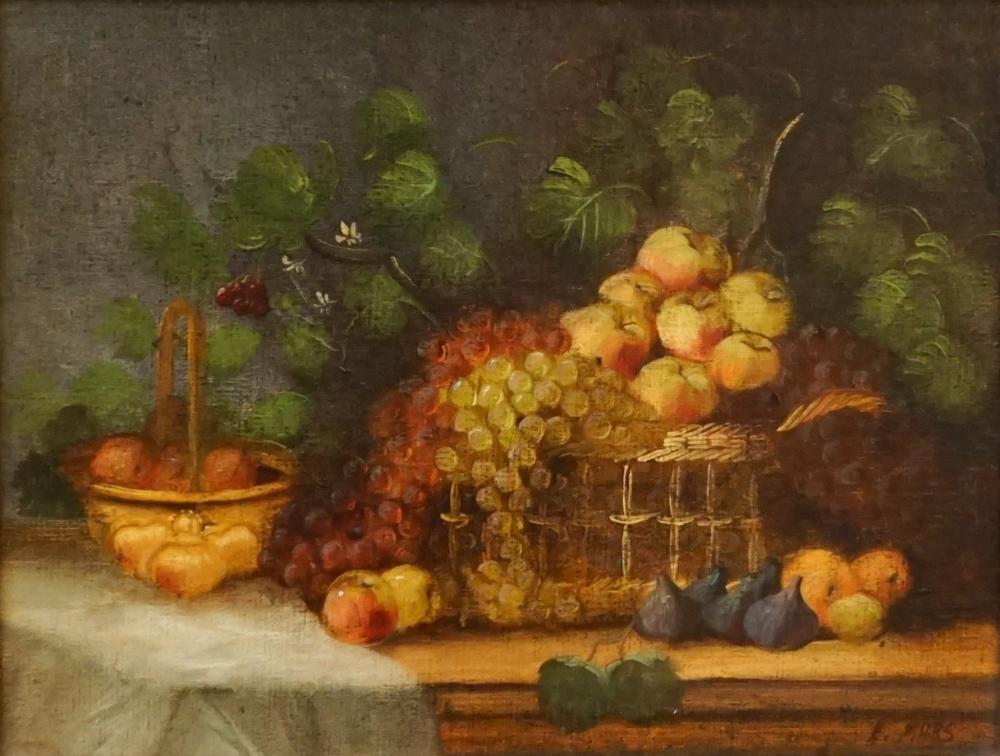 Appraisal: American th Century School Still Life of Fruit Oil on