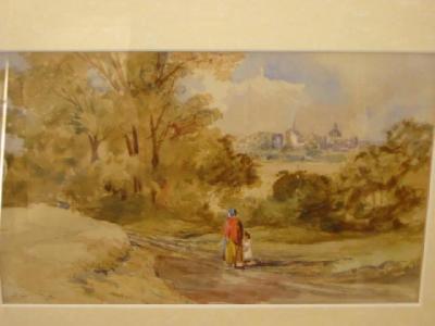 Appraisal: CIRCLE OF DAVID COX - Mother and Child on a