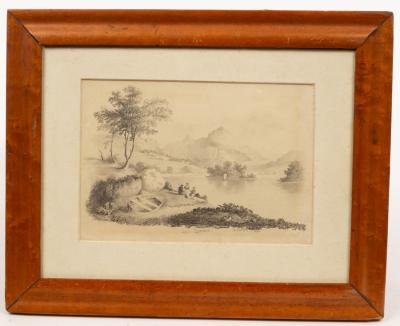 Appraisal: M Chaffers Loch Lomond signed and dated pencil cm x