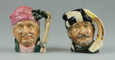 Appraisal: Royal Doulton rare miniature character jugs The Lumberjack D and