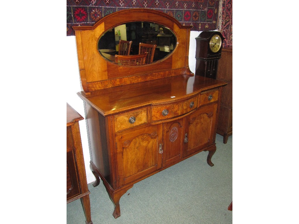 Appraisal: Mahogany mirror back sideboard