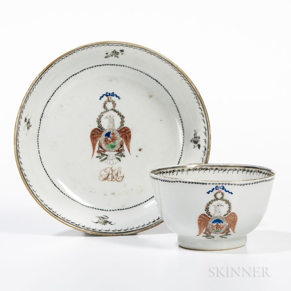 Appraisal: Society of the Cincinnati Tea Bowl and Saucer Made for