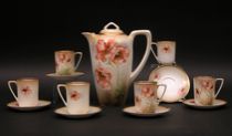 Appraisal: RS Prussia Chocolate Service Late th Early th Century A