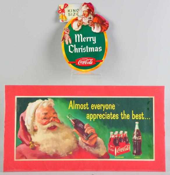 Appraisal: Lot of Coca-Cola Santa Items s Includes one small horizontal