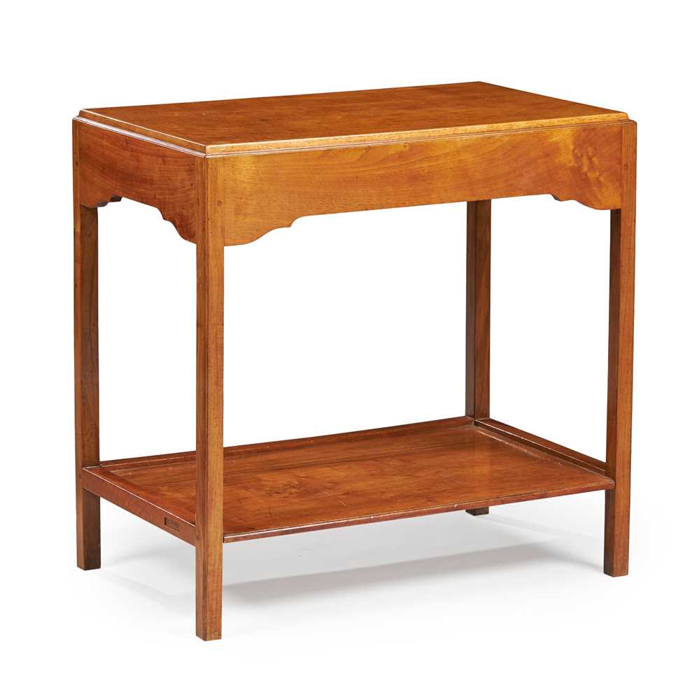 Appraisal: COTSWOLD SCHOOL TWO-TIER OCCASIONAL TABLE CIRCA walnut cm in long