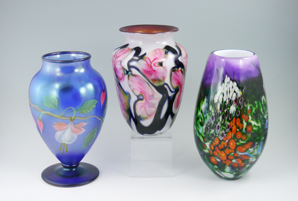 Appraisal: PIECE ART GLASS COLLECTION pieces total to include Orient Flume