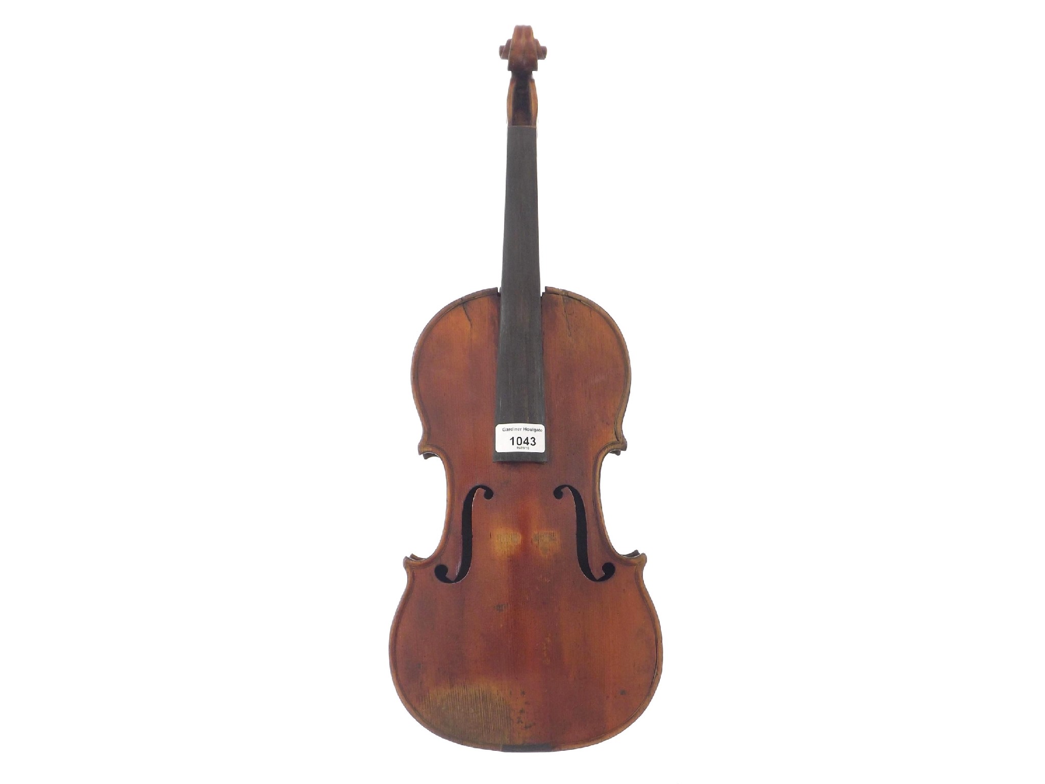 Appraisal: French violin labelled Nicolas Morlot La Ville de Cremonne cm