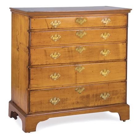 Appraisal: Chippendale Maple Chest of Drawers Estimate -