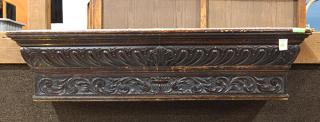 Appraisal: Italian Baroque style carved oak wall bracket Italian Baroque style