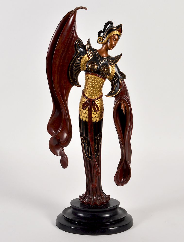 Appraisal: Erte Bronze 'Chinese Legend' Sculpture Romain de Tirtoff Erte Russia