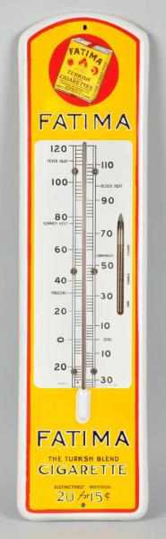 Appraisal: Porcelain Fatima Cigarettes Thermometer Description Beautiful example and image of