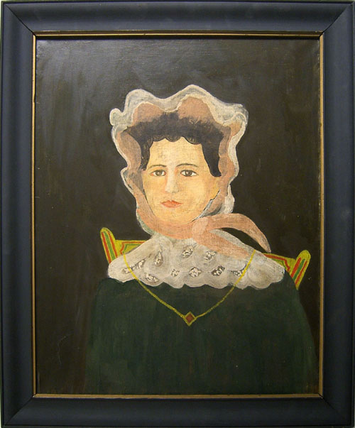 Appraisal: Contemporary oil on canvas portrait of a woman x