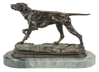 Appraisal: Bronze Jules Moigniez The Pointer Jules Moigniez French - The