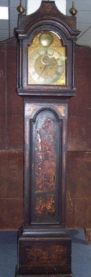 Appraisal: An early th Century longcase clock the hood with bell