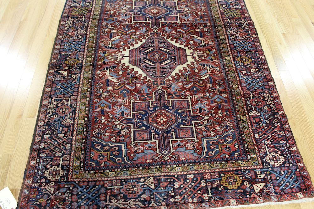 Appraisal: Vintage and Finely Hand Woven Heriz Runner Great looking with