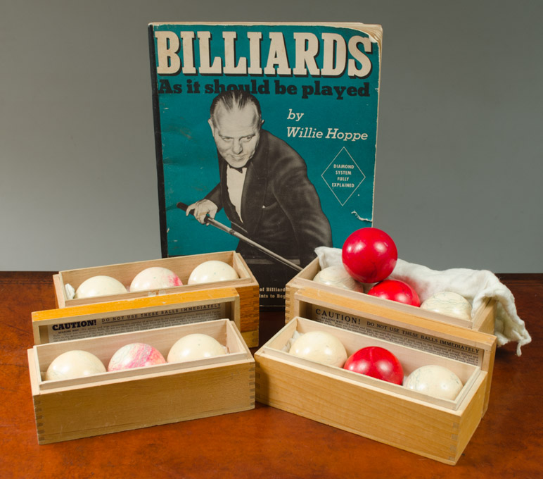 Appraisal: SET OF THIRTEEN IVORY BILLIARD BALLS by The Brunswick-Balke-Collender Co