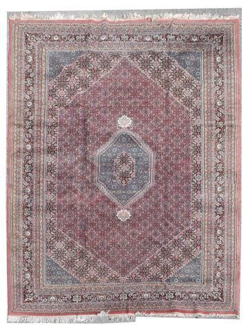 Appraisal: Hand-tied Persian Kerman rug approx ' l ' w