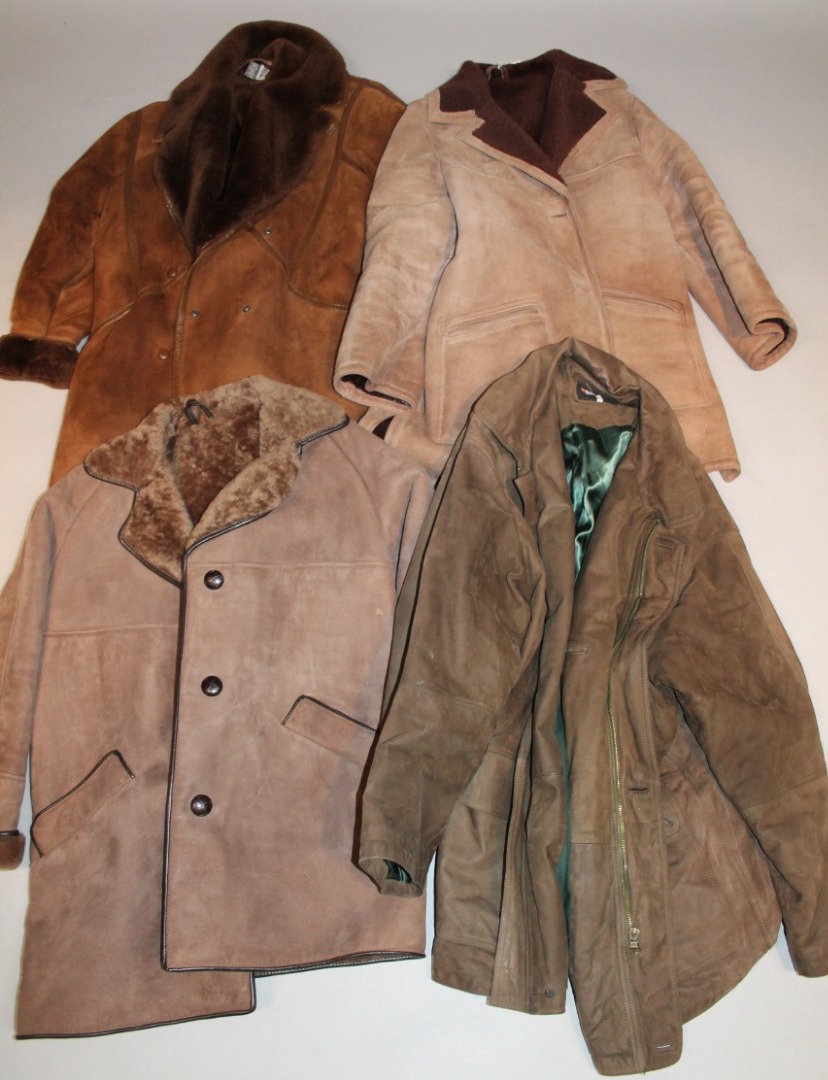 Appraisal: Various winter jackets to include lamb's wool suede quarter length