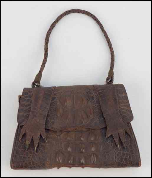 Appraisal: BABY ALLIGATOR HANDBAG H '' W '' D '' Condition