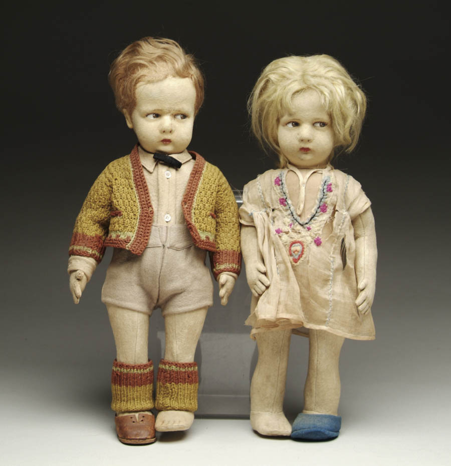 Appraisal: PAIR OF -SERIES LENCI DOLLS cm each CONDITION Each lacking