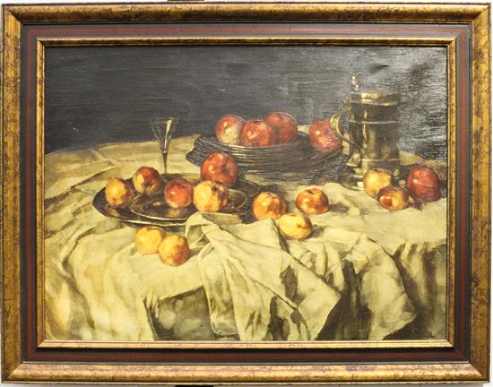 Appraisal: Sale Lot Carl Schuch Reproduction th century Still Life with